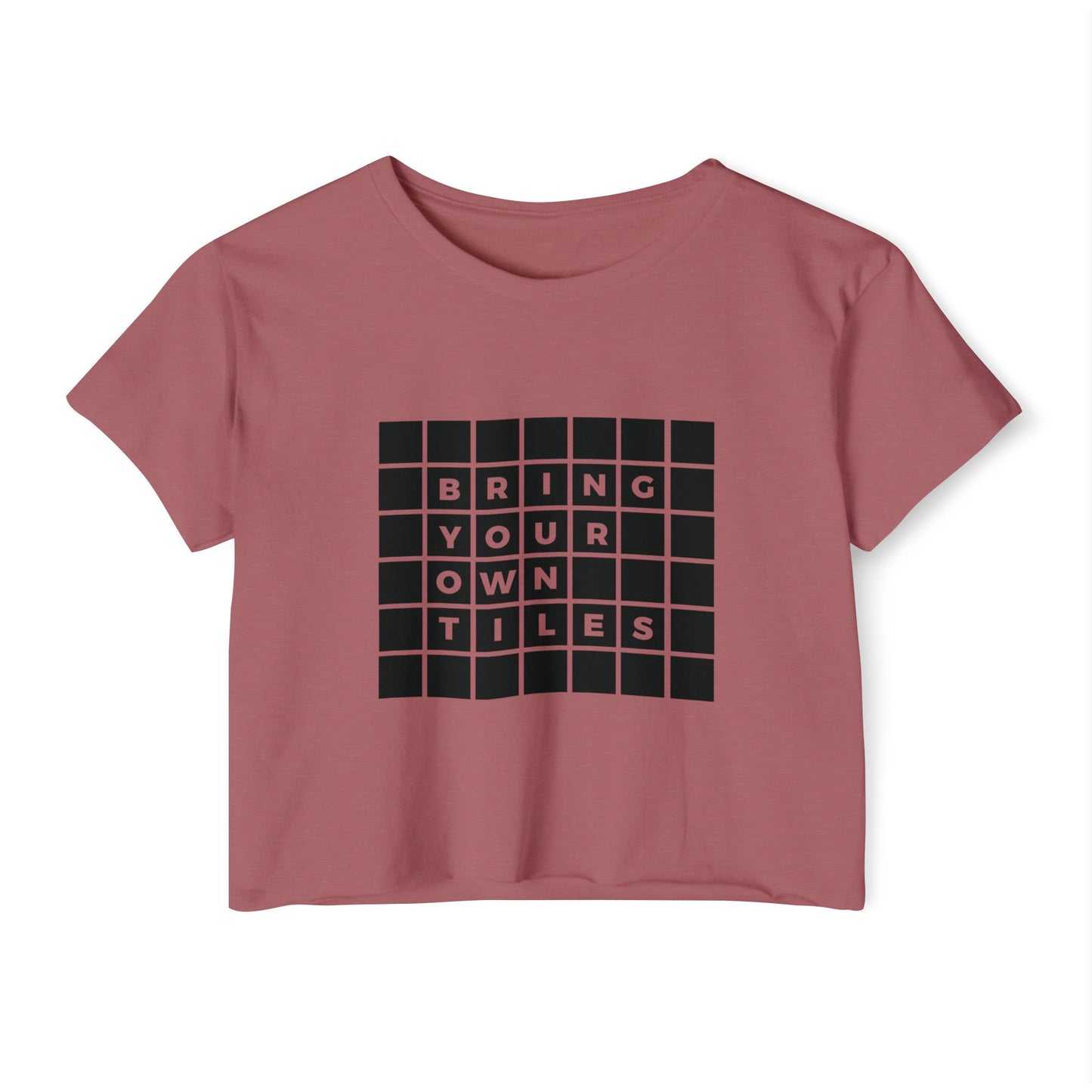 BYOT - Crop Top - Text Tile Type