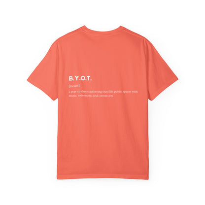 BYOT - Unisex Tee - Text Tile Type - (white graphic) CC