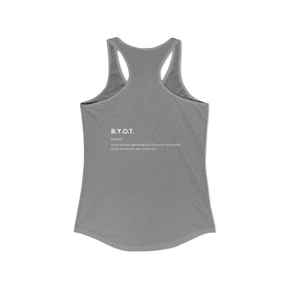 BYOT Women's Racerback Tank - Perspective