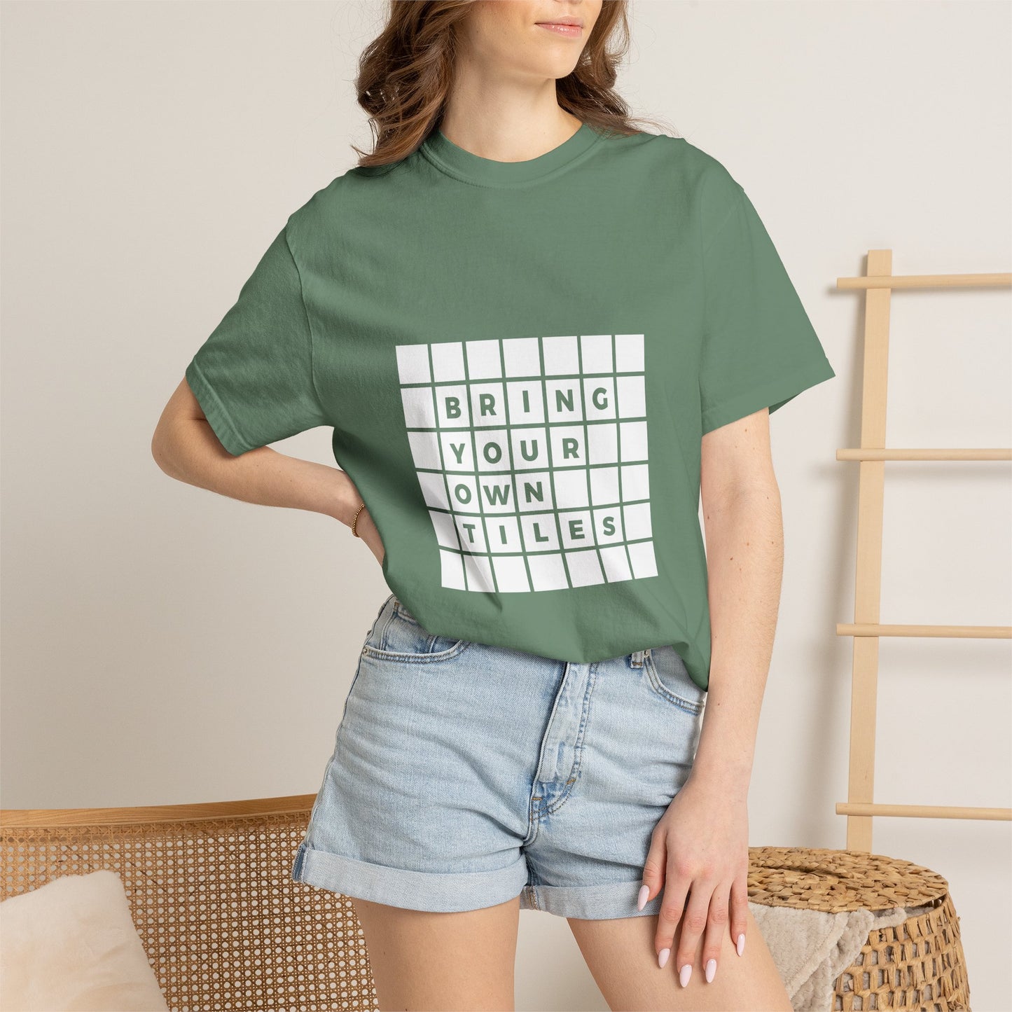 BYOT - Unisex Tee - Text Tile Type - (white graphic) CC