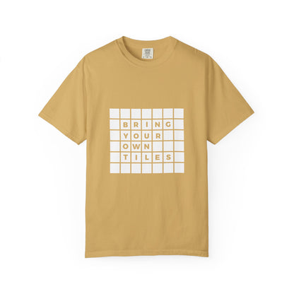 BYOT - Unisex Tee - Text Tile Type - (white graphic) CC