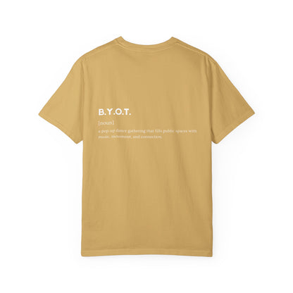 BYOT - Unisex Tee - Text Tile Type - (white graphic) CC