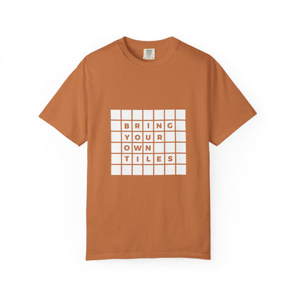 BYOT - Unisex Tee - Text Tile Type - (white graphic) CC
