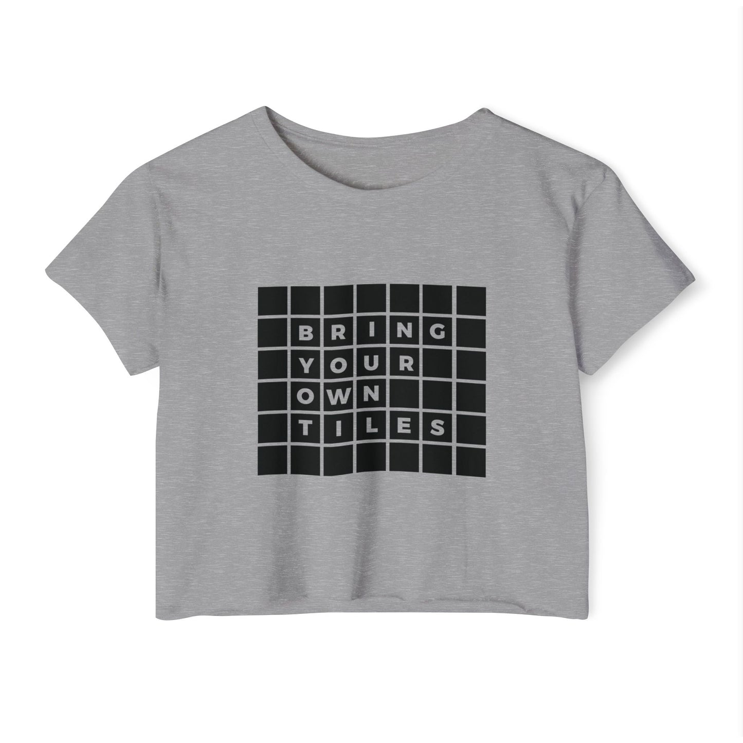 BYOT - Crop Top - Text Tile Type