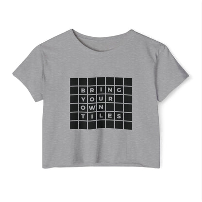 BYOT - Crop Top - Text Tile Type