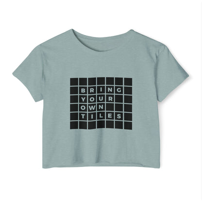 BYOT - Crop Top - Text Tile Type