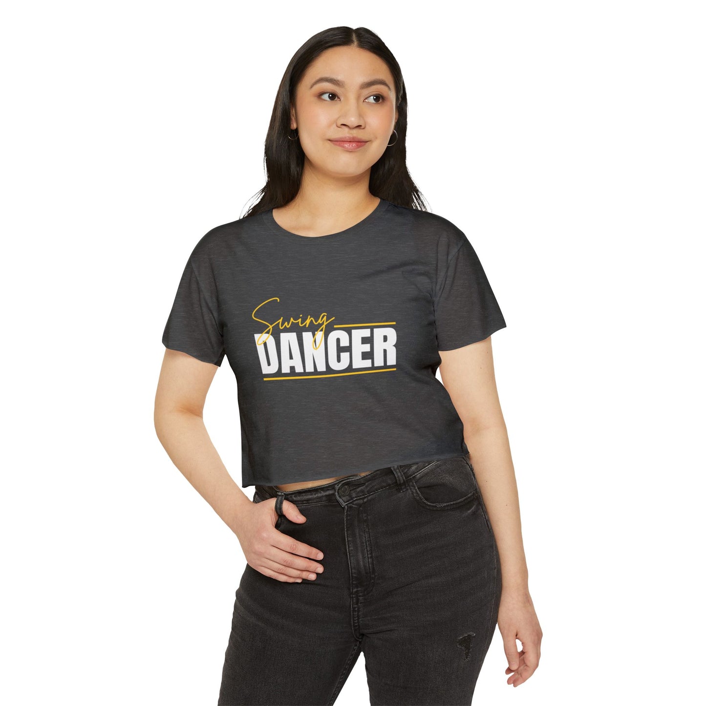 Dancer Crop Top - Women's Festival Swing Dancer T-Shirt