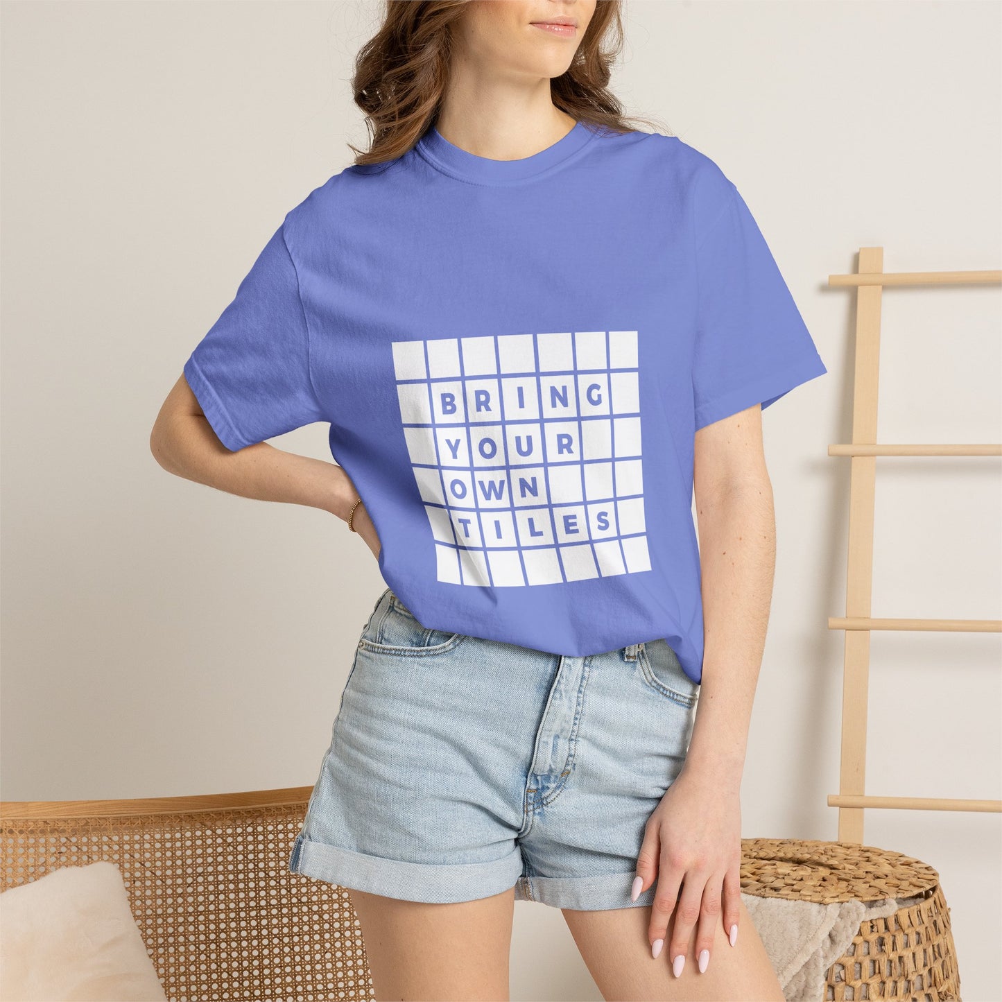 BYOT - Unisex Tee - Text Tile Type - (white graphic) CC