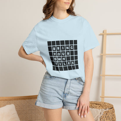BYOT - Unisex Tee - Text Tile Type - CC