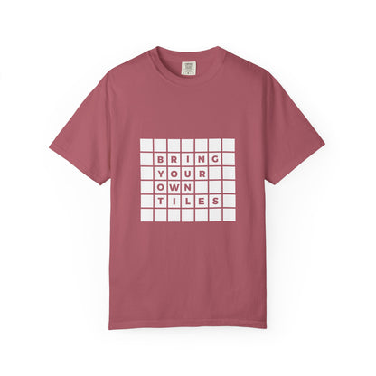BYOT - Unisex Tee - Text Tile Type - (white graphic) CC