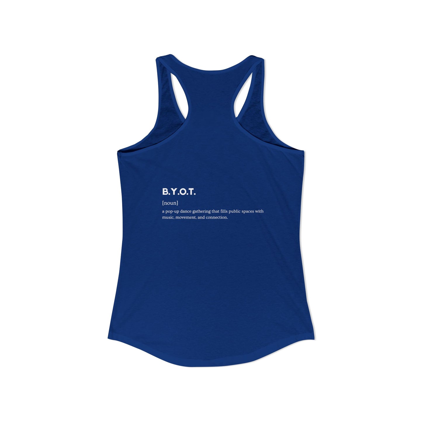BYOT Women's Racerback Tank - Perspective