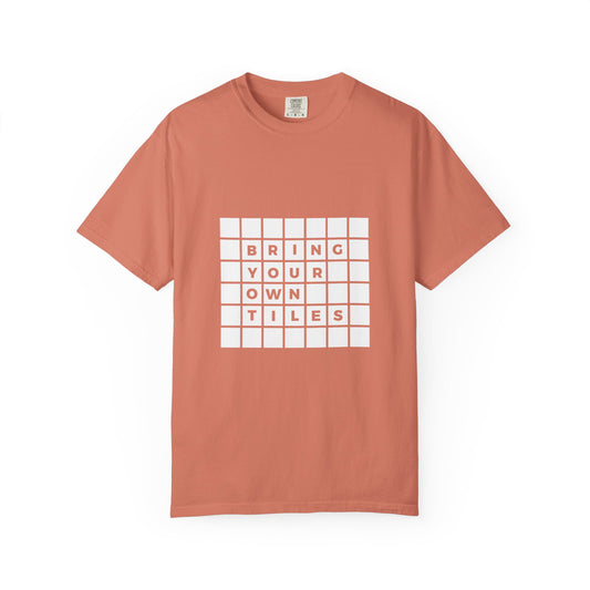 BYOT - Unisex Tee - Text Tile Type - (white graphic) CC