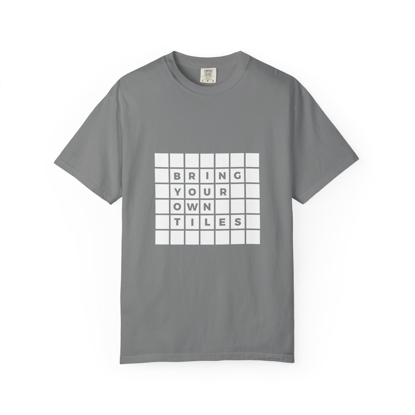 BYOT - Unisex Tee - Text Tile Type - (white graphic) CC