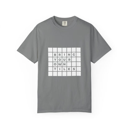 BYOT - Unisex Tee - Text Tile Type - (white graphic) CC