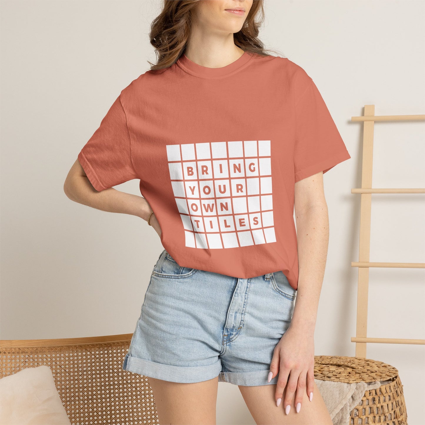 BYOT - Unisex Tee - Text Tile Type - (white graphic) CC